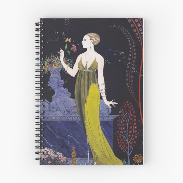 Artikelvorschau, Art-déco-Wandkunst | Kunstdruck „Frau mit Schmetterling“ | George Barbier entworfen und verkauft von RickE.