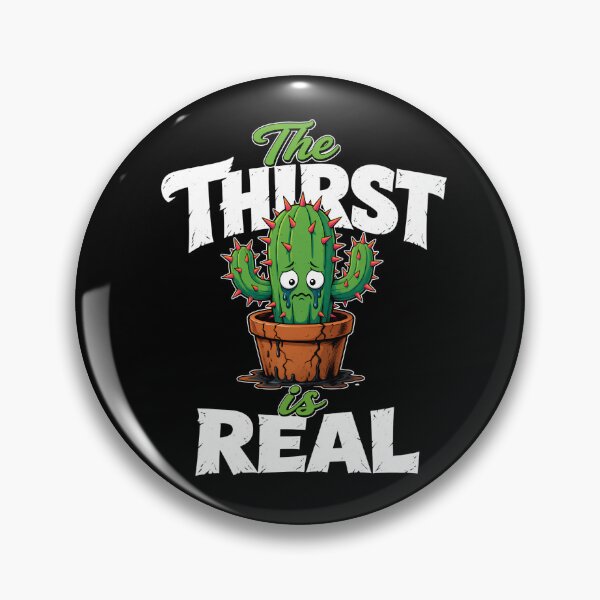 Item preview, The Thirst Is Real Funny Cactus Art designed and sold by TshirtsOnline-.