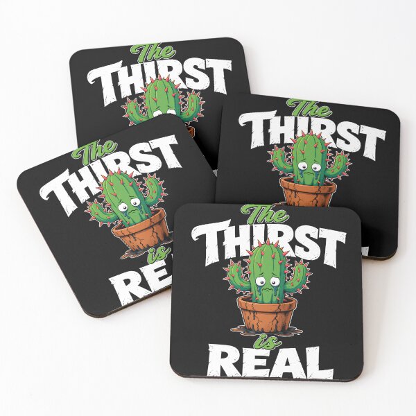 Item preview, The Thirst Is Real Funny Cactus Art designed and sold by TshirtsOnline-.