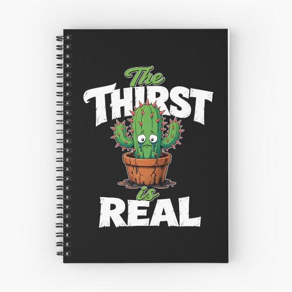 Item preview, The Thirst Is Real Funny Cactus Art designed and sold by TshirtsOnline-.