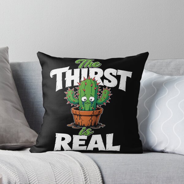 Item preview, The Thirst Is Real Funny Cactus Art designed and sold by TshirtsOnline-.