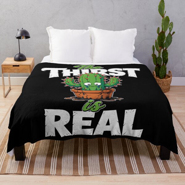 Item preview, The Thirst Is Real Funny Cactus Art designed and sold by TshirtsOnline-.