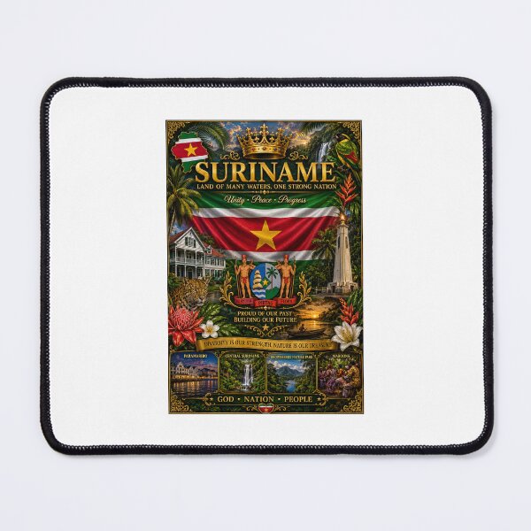 Item preview, Suriname Pride – Culture, Heritage & Tropical Beauty  designed and sold by     Crowned Canvas Studio ⭐ .