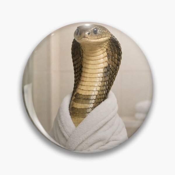 Item preview, King Cobra Wearing a Bathrobe designed and sold by Sillytoe.