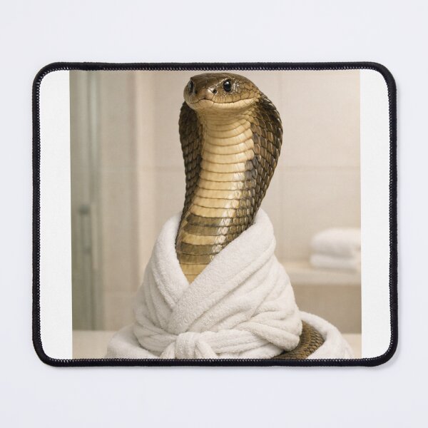Item preview, King Cobra Wearing a Bathrobe designed and sold by Sillytoe.