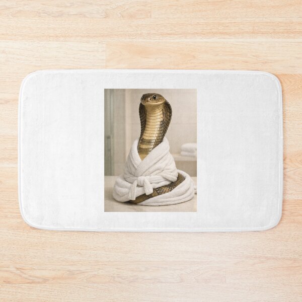 Item preview, King Cobra Wearing a Bathrobe designed and sold by Sillytoe.