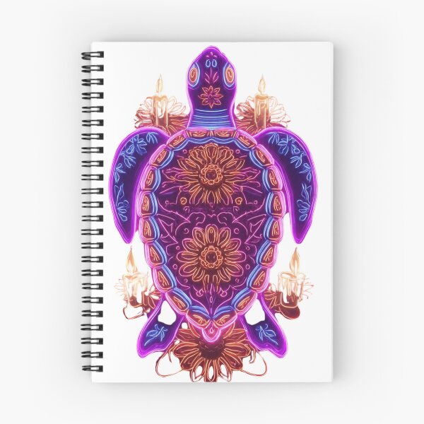 Item preview, Neon Mandala Sea Turtle Art designed and sold by LC&LCPlatform.
