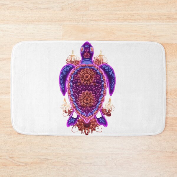 Item preview, Neon Mandala Sea Turtle Art designed and sold by LC&LCPlatform.