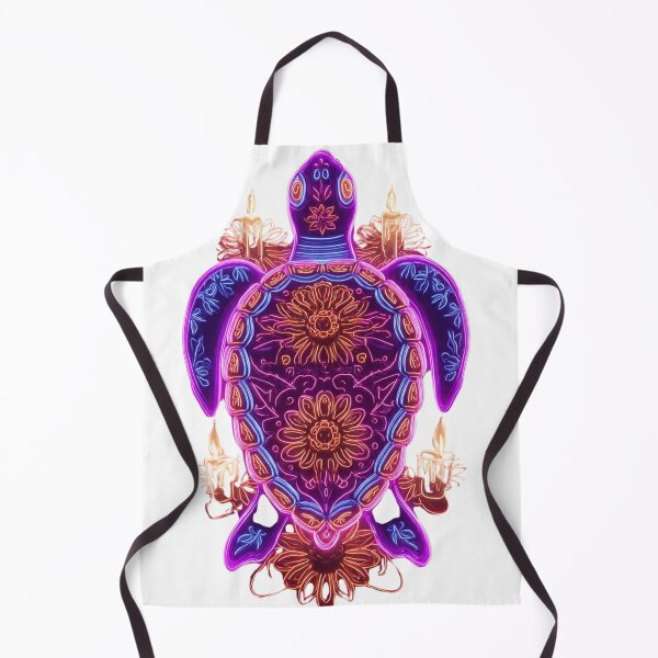 Item preview, Neon Mandala Sea Turtle Art designed and sold by LC&LCPlatform.