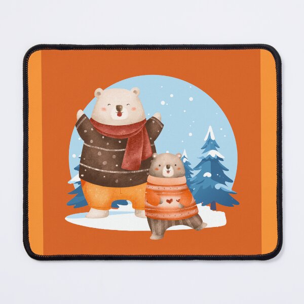 Item preview, Father and Son Cute Bears in Cozy Autumn & Winter Match designed and sold by EfyTR.