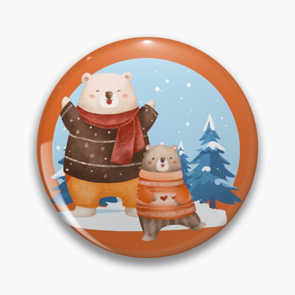 Item preview, Father and Son Cute Bears in Cozy Autumn & Winter Match designed and sold by EfyTR.
