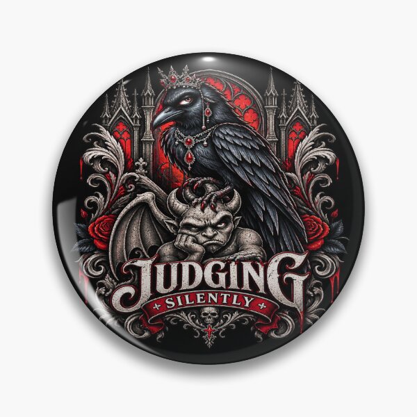 Item preview, Judging Silently Gothic Raven designed and sold by TheInkRaven.
