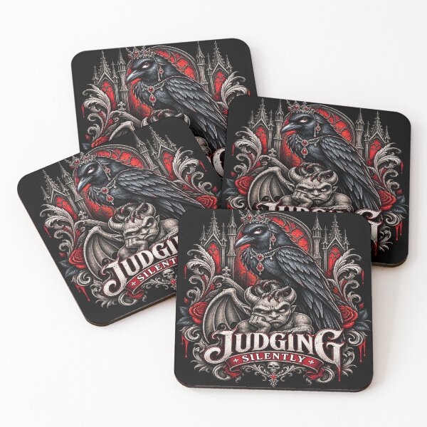 Item preview, Judging Silently Gothic Raven designed and sold by TheInkRaven.