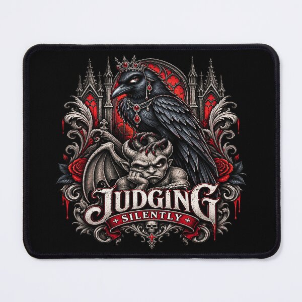 Item preview, Judging Silently Gothic Raven designed and sold by TheInkRaven.