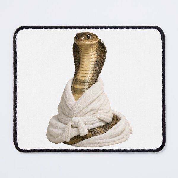 Item preview, Cozy King Cobra in a Bathrobe designed and sold by Sillytoe.