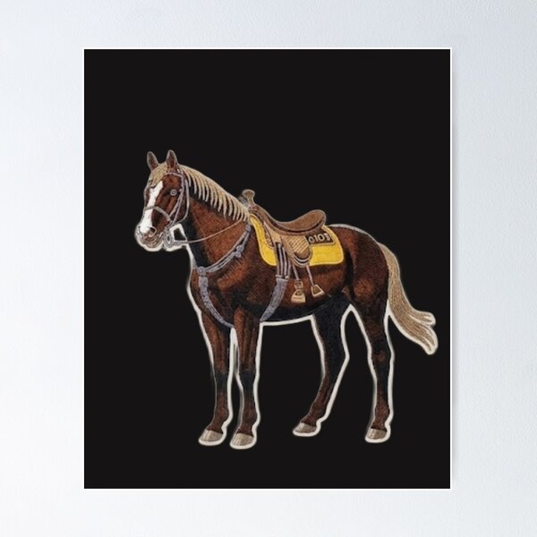 Item preview, Parche vintage bordado de caballo – Arte ecuestre occidental designed and sold by NeonSketch Lab.