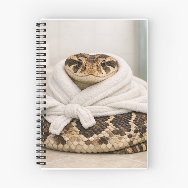 Item preview, Puff Adder Wearing a Bathrobe designed and sold by Sillytoe.