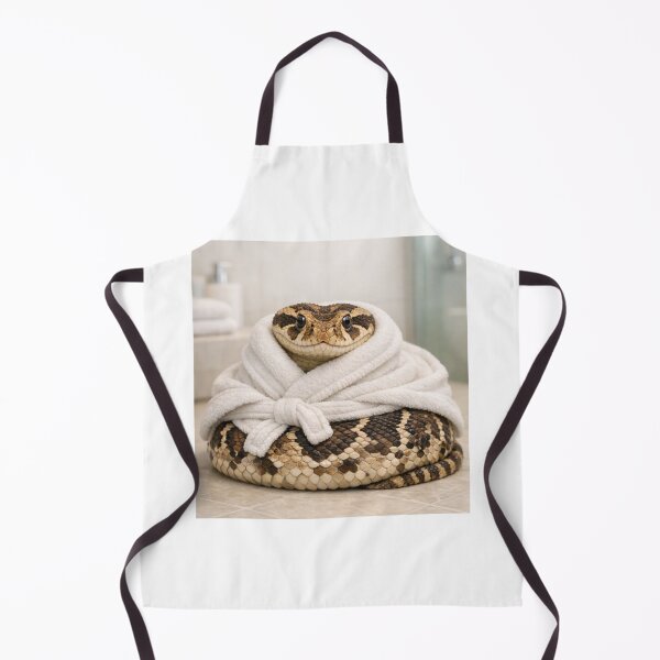 Item preview, Puff Adder Wearing a Bathrobe designed and sold by Sillytoe.