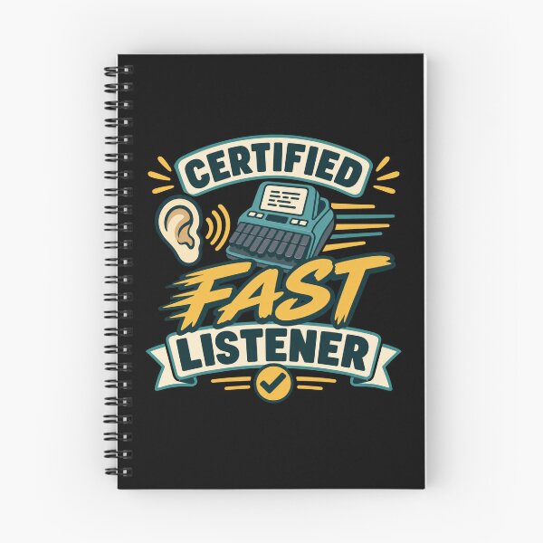 Item preview, Certified Fast Listener Funny Court Reporter Gift designed and sold by DreamLayerStudio.