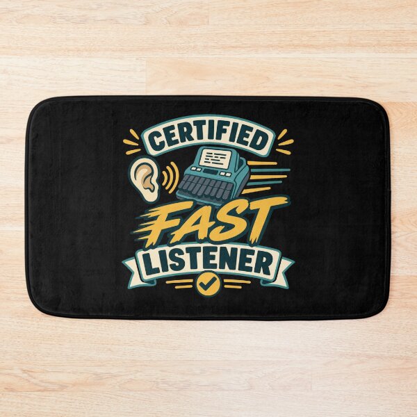 Item preview, Certified Fast Listener Funny Court Reporter Gift designed and sold by DreamLayerStudio.