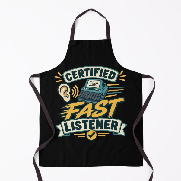 Item preview, Certified Fast Listener Funny Court Reporter Gift designed and sold by DreamLayerStudio.