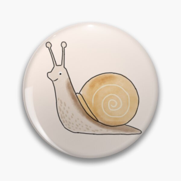 Item preview, Cosy Snail Illustration – Whimsical Hand Drawn Snail with Spiral Shell designed and sold by Light and Line Design.
