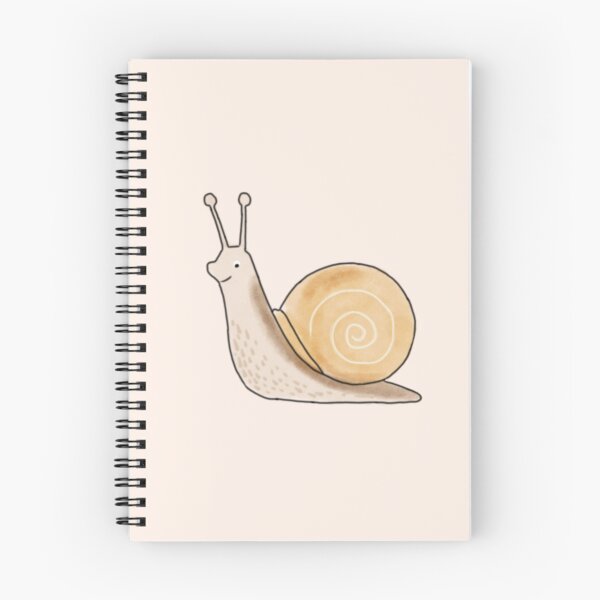 Item preview, Cosy Snail Illustration – Whimsical Hand Drawn Snail with Spiral Shell designed and sold by Light and Line Design.
