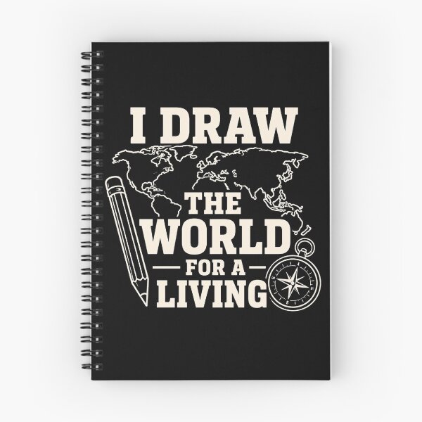Item preview, I Draw The World For A Living Funny Cartographer Gift designed and sold by DreamLayerStudio.