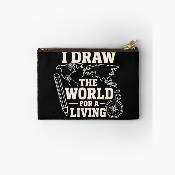 Item preview, I Draw The World For A Living Funny Cartographer Gift designed and sold by DreamLayerStudio.