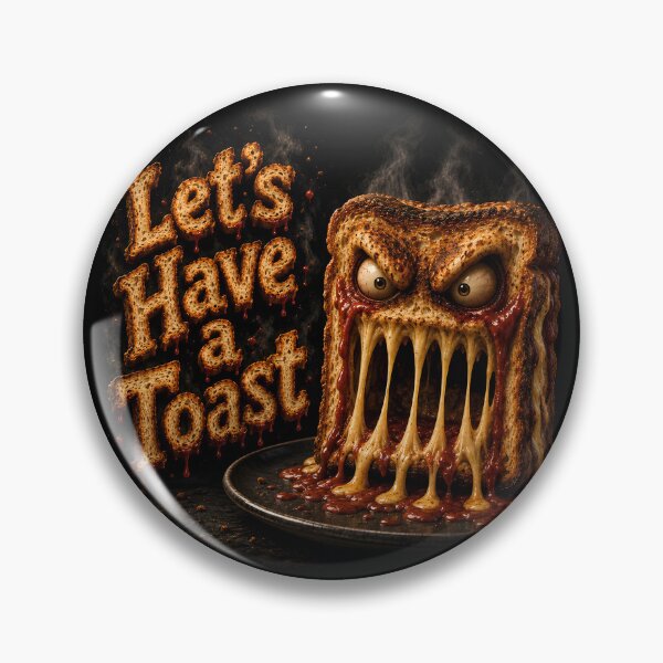 Item preview, Let's Have a Toast - Funny Scary Monster Bread Horror Comedy Food designed and sold by HorrorWorldWeb.