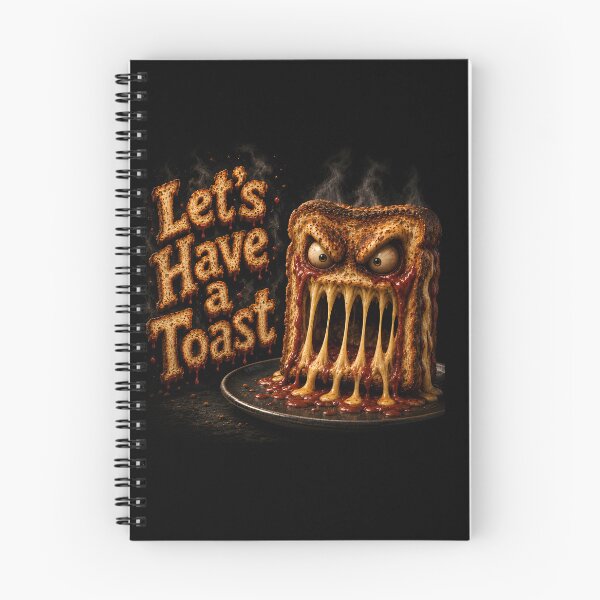 Item preview, Let's Have a Toast - Funny Scary Monster Bread Horror Comedy Food designed and sold by HorrorWorldWeb.