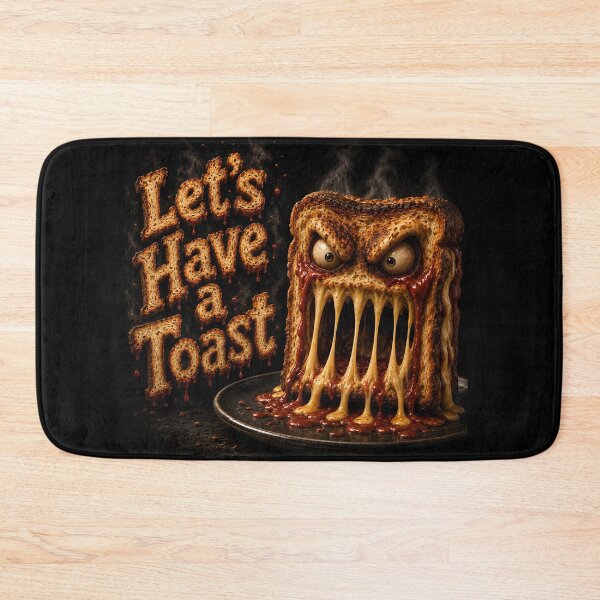 Item preview, Let's Have a Toast - Funny Scary Monster Bread Horror Comedy Food designed and sold by HorrorWorldWeb.