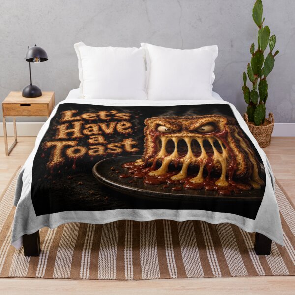 Item preview, Let's Have a Toast - Funny Scary Monster Bread Horror Comedy Food designed and sold by HorrorWorldWeb.