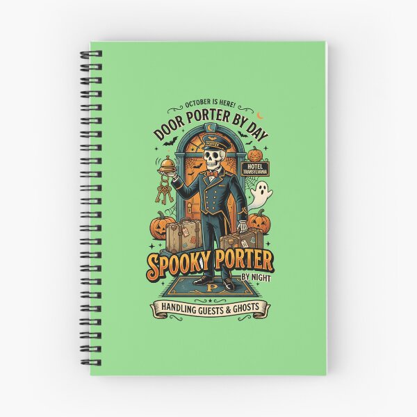 Item preview, Door porter by day, spooky porter by night - Halloween for hotel staff designed and sold by ParadoxParadox.
