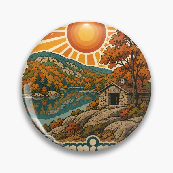 Item preview, Harriman State Park New York Travel Souvenir - Retro Illustration designed and sold by VisualArtsOasis.