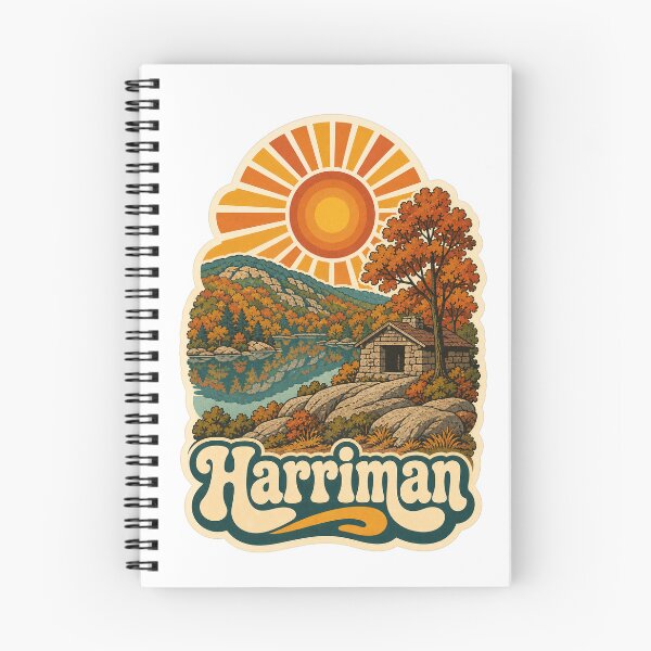 Item preview, Harriman State Park New York Travel Souvenir - Retro Illustration designed and sold by VisualArtsOasis.