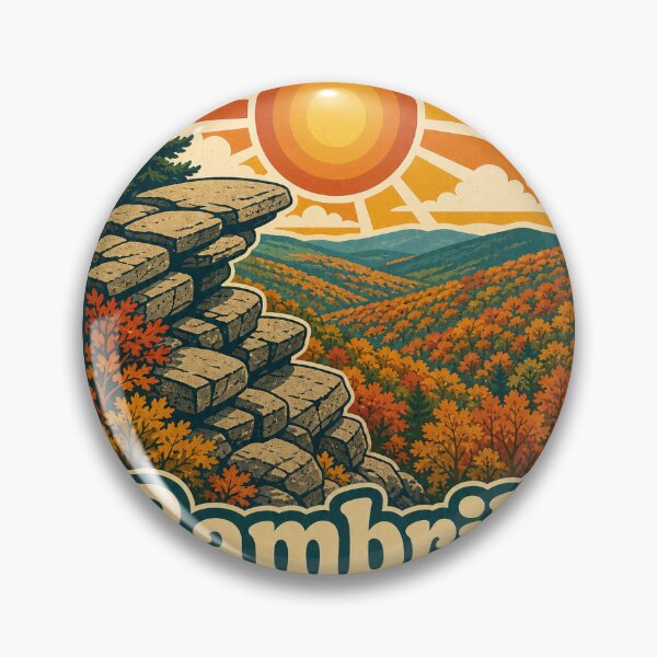 Item preview, Gambrill State Park Maryland Travel Souvenir - Retro Illustration designed and sold by VisualArtsOasis.