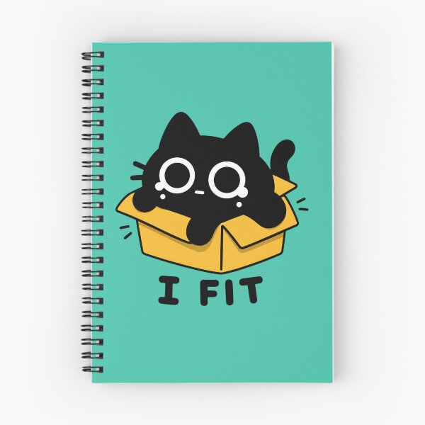 Item preview, Cute Black Cat in Box If I Fits I Sits designed and sold by SayMaria.