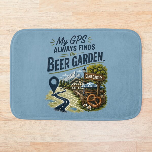 Item preview, Mi GPS siempre encuentra la cervecería al aire libre – Divertido diseño de viajes de Baviera designed and sold by Alpine-Ink.