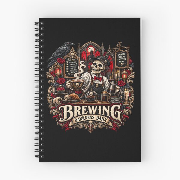 Item preview, Brewing Darkness Daily Gothic Coffee designed and sold by TheInkRaven.