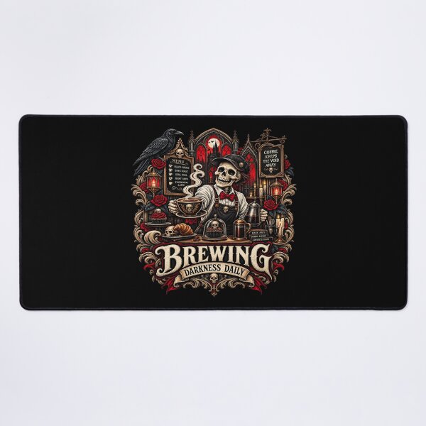 Item preview, Brewing Darkness Daily Gothic Coffee designed and sold by TheInkRaven.