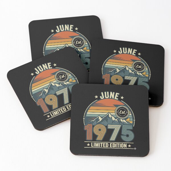 Item preview, June 1975 Birthday Vintage Retro Limited Edition Gift designed and sold by designstoriesMK.