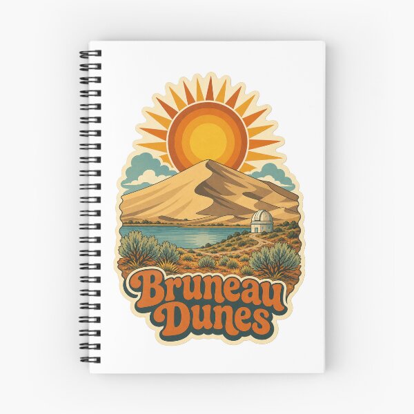 Item preview, Bruneau Dunes Idaho Travel Souvenir - Retro Illustration designed and sold by VisualArtsOasis.