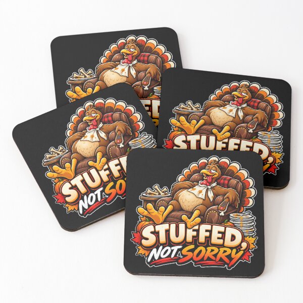 Item preview, Stuffed Not Sorry – Funny Thanksgiving Turkey Food Coma designed and sold by Cotton-Vibe.