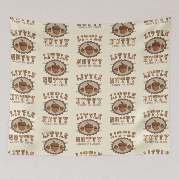 Item preview, Acorn Nutty About Jesus Never Leaves Fall Season Nuts I Love Jesus Christ   designed and sold by Forevermore.