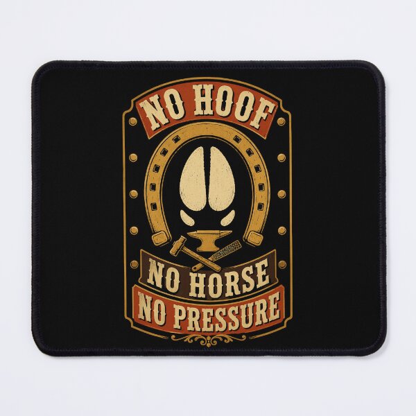 Item preview, No Hoof No Horse No Pressure Funny Farrier Gift designed and sold by DreamLayerStudio.