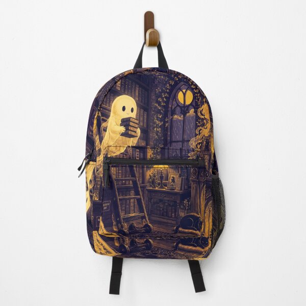Item preview, Bookish Library Ghost on Rainy Night designed and sold by Shelley Loewnau-Jones Studio.