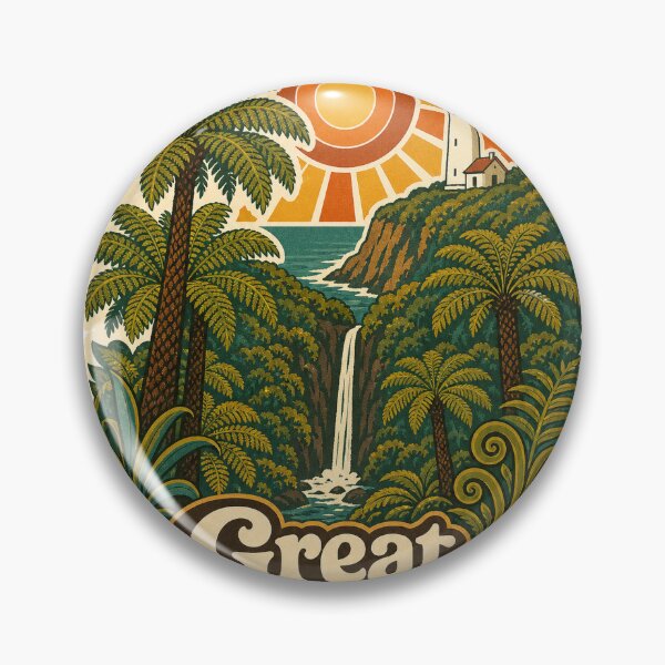 Item preview, Great Otway Australia Travel Souvenir - Retro Illustration designed and sold by VisualArtsOasis.