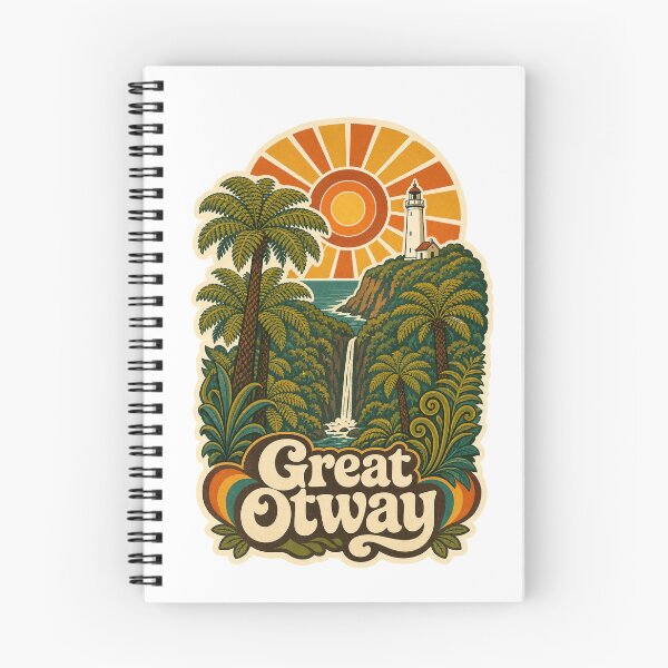 Item preview, Great Otway Australia Travel Souvenir - Retro Illustration designed and sold by VisualArtsOasis.