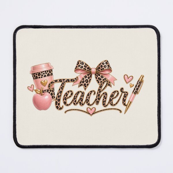 Item preview, Leopard Print Teacher – Chic Pink Teacher Aesthetic designed and sold by HO•Designs.